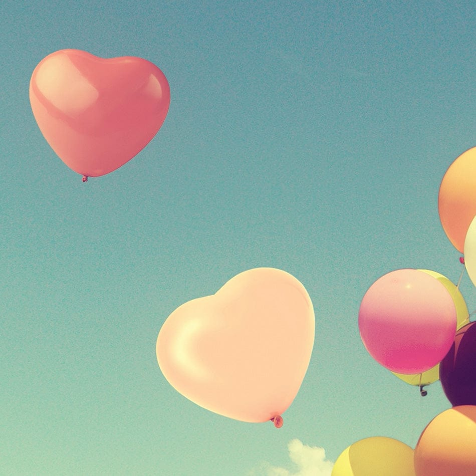 Bicycle And Balloons Square Canvas Print wall art product jakkapan / Shutterstock