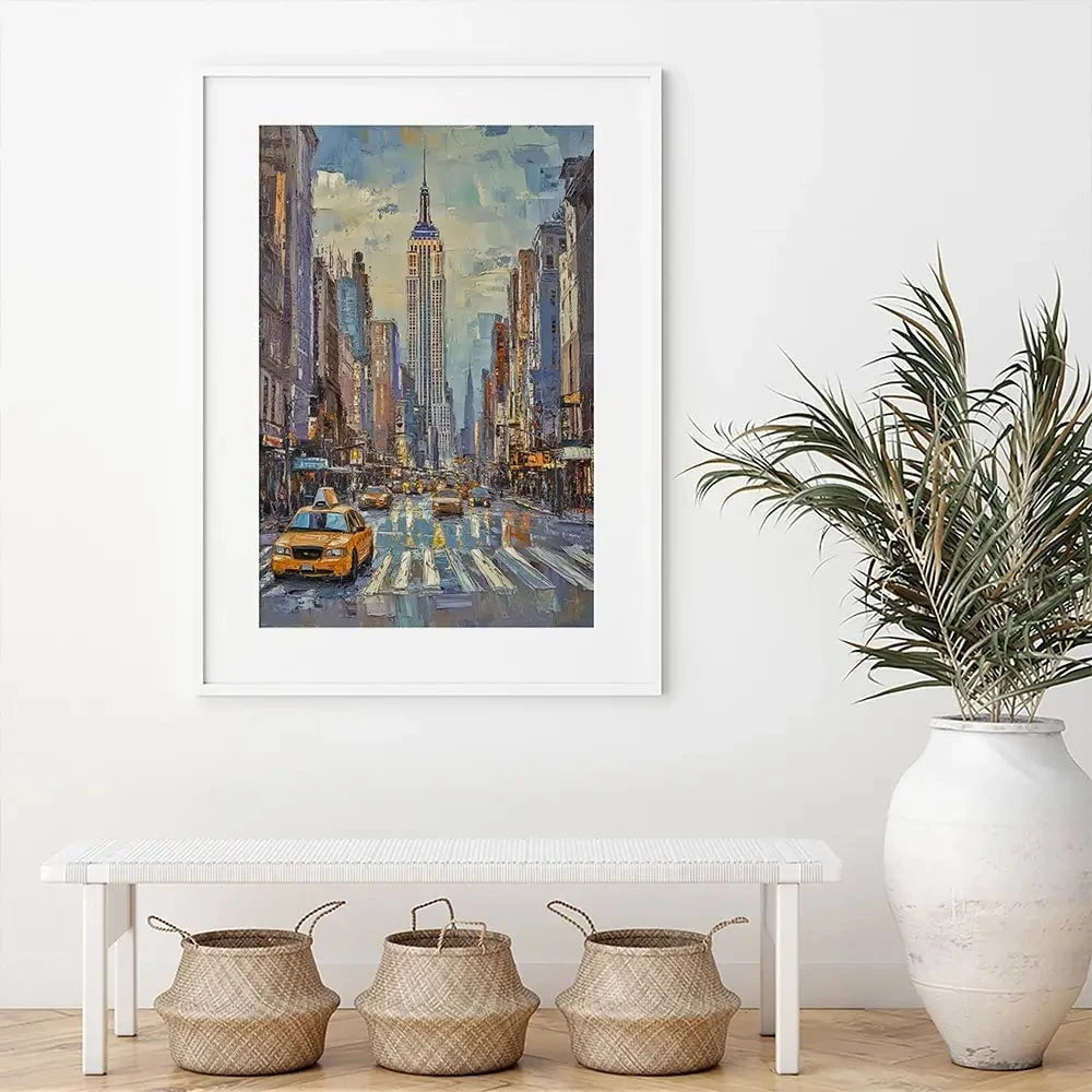 Big Apple Crossing Framed Art Print Big Apple Crossing Framed Art Print wall art product David Alexander Elder