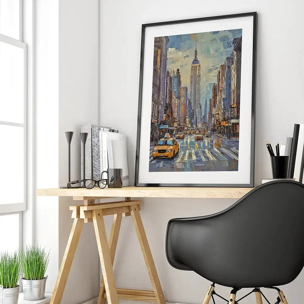 Big Apple Crossing Framed Art Print Big Apple Crossing Framed Art Print wall art product David Alexander Elder
