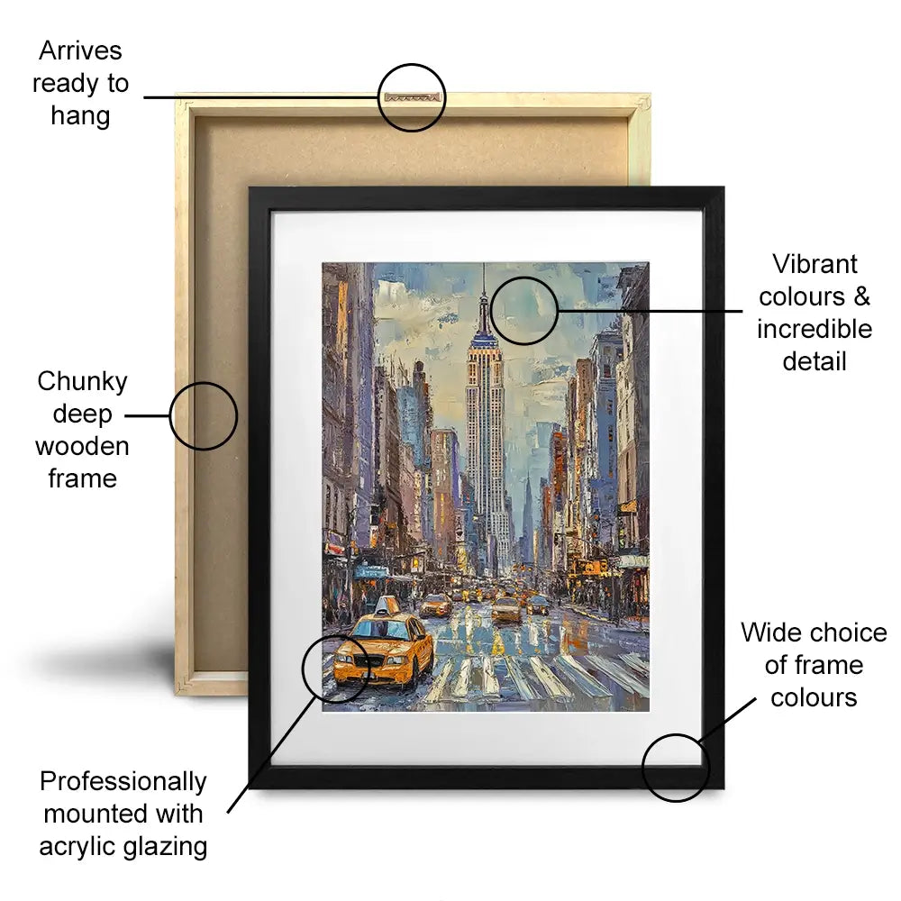Big Apple Crossing Framed Art Print Big Apple Crossing Framed Art Print wall art product David Alexander Elder