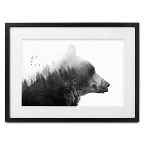 Big Bear Framed Art Print Big Bear Framed Art Print wall art product Emanuela Carratoni - Independent