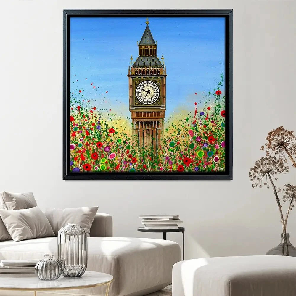 Big Ben Square Canvas Print Big Ben Square Canvas Print wall art product Jo Gough