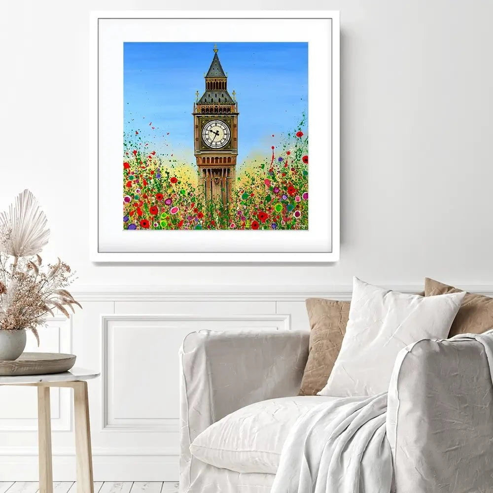 Big Ben Square Framed Art Print Big Ben Square Framed Art Print wall art product Jo Gough