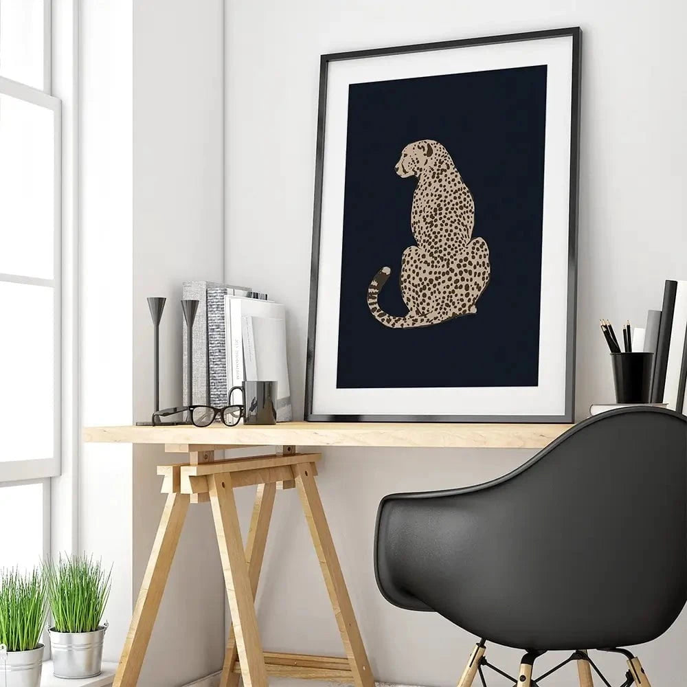 Big Jungle Cats 2 Framed Art Print Big Jungle Cats 2 Framed Art Print wall art product Victoria Barnes