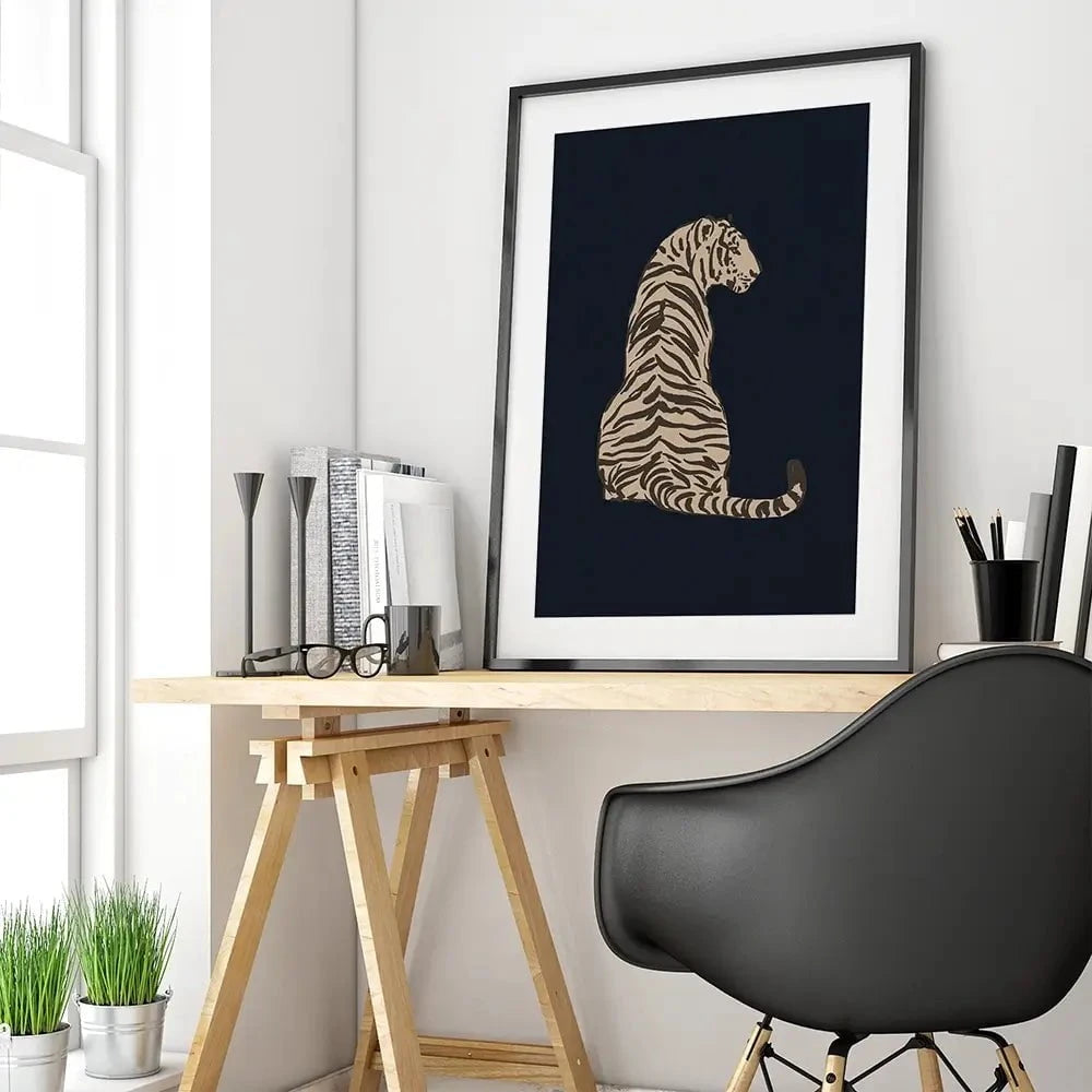 Big Jungle Cats Framed Art Print Big Jungle Cats Framed Art Print wall art product Victoria Barnes