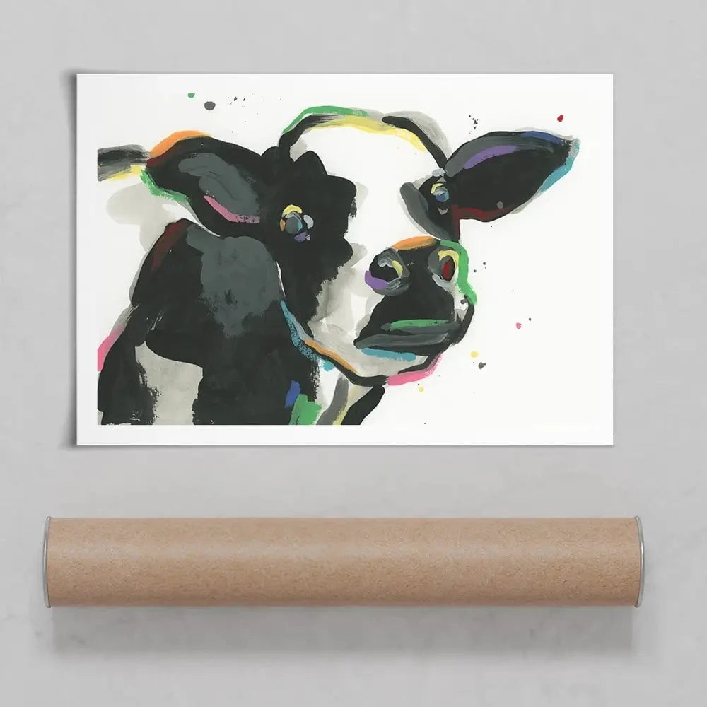 Big Moo-d Art Print Big Moo-d Art Print wall art product June Erica Vess