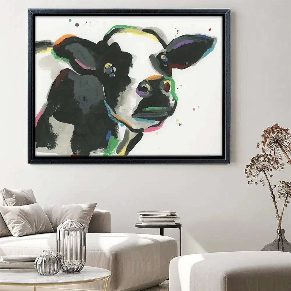Big Moo-d Canvas Print Big Moo-d Canvas Print wall art product June Erica Vess