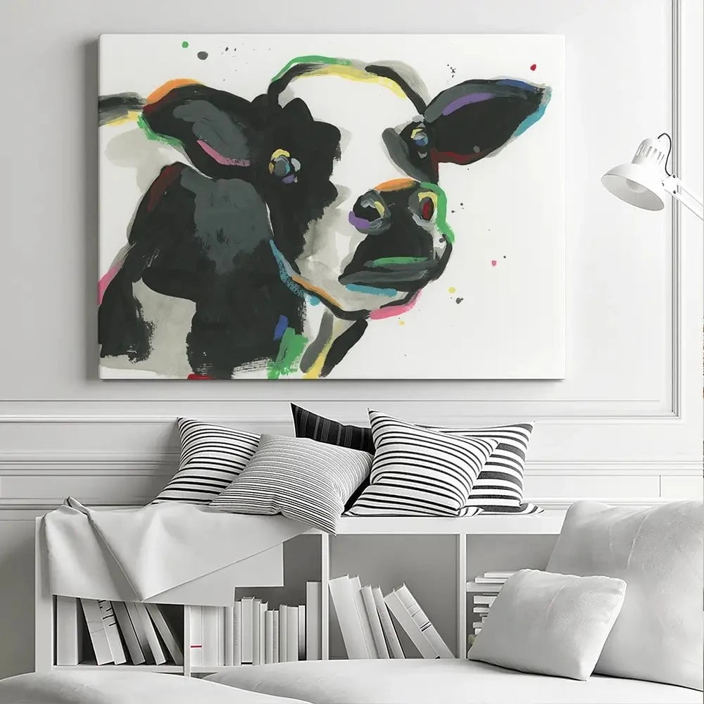 Big Moo-d Canvas Print Big Moo-d Canvas Print wall art product June Erica Vess
