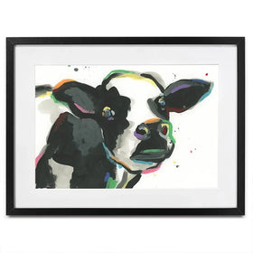 Big Moo-d Framed Art Print Big Moo-d Framed Art Print wall art product June Erica Vess