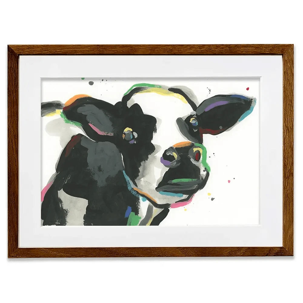 Big Moo-d Framed Art Print Big Moo-d Framed Art Print wall art product June Erica Vess