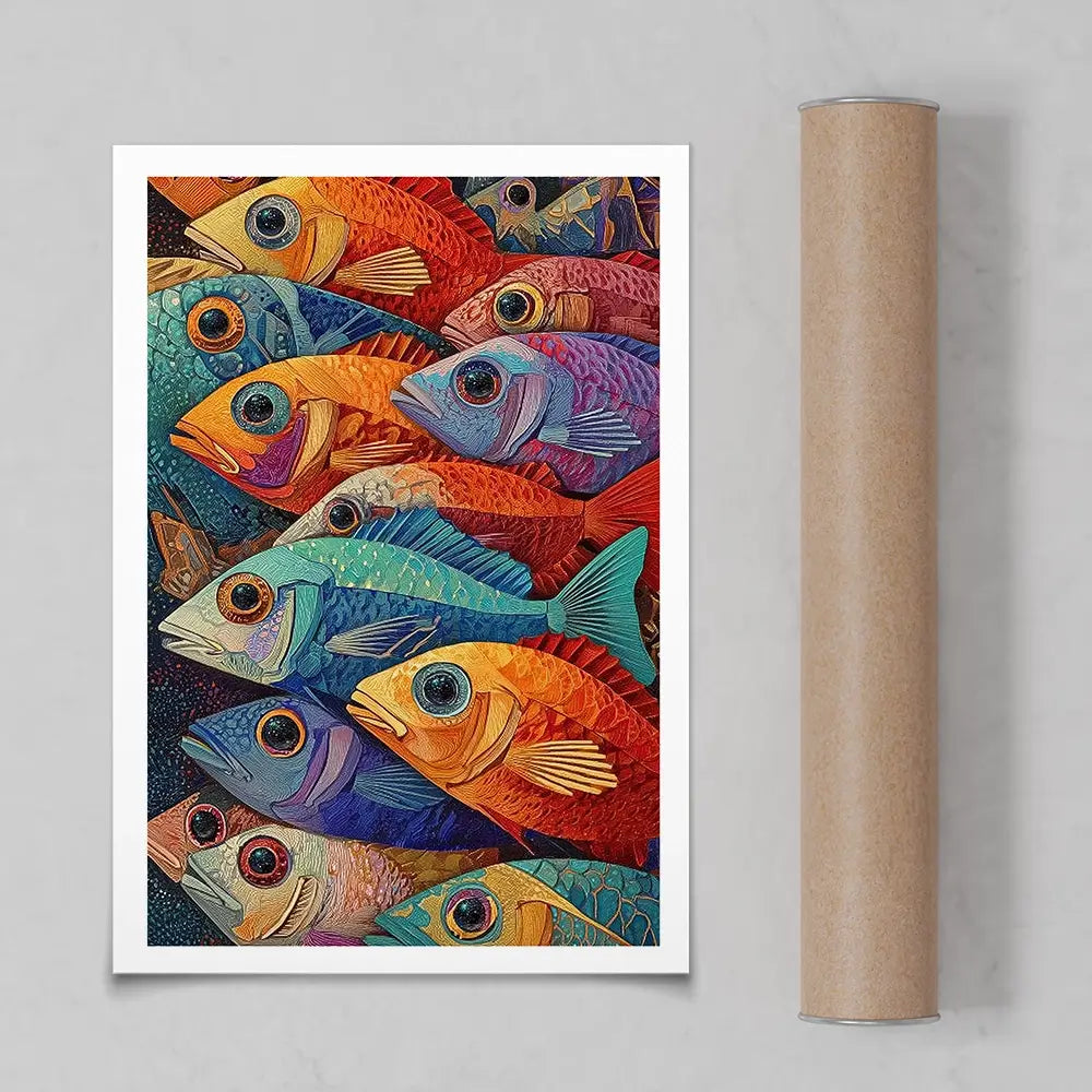 Bigeye Shoal Art Print Bigeye Shoal Art Print wall art product David Alexander Elder