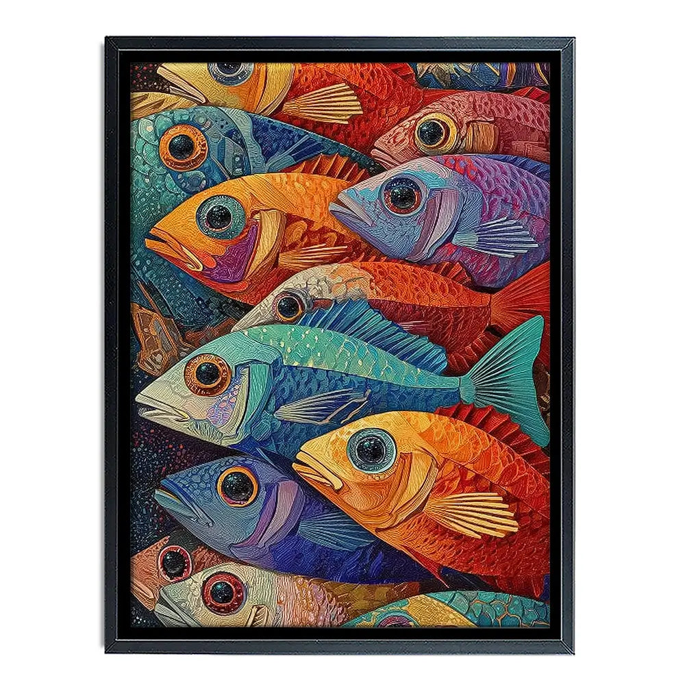Bigeye Shoal Canvas Print Bigeye Shoal Canvas Print wall art product David Alexander Elder