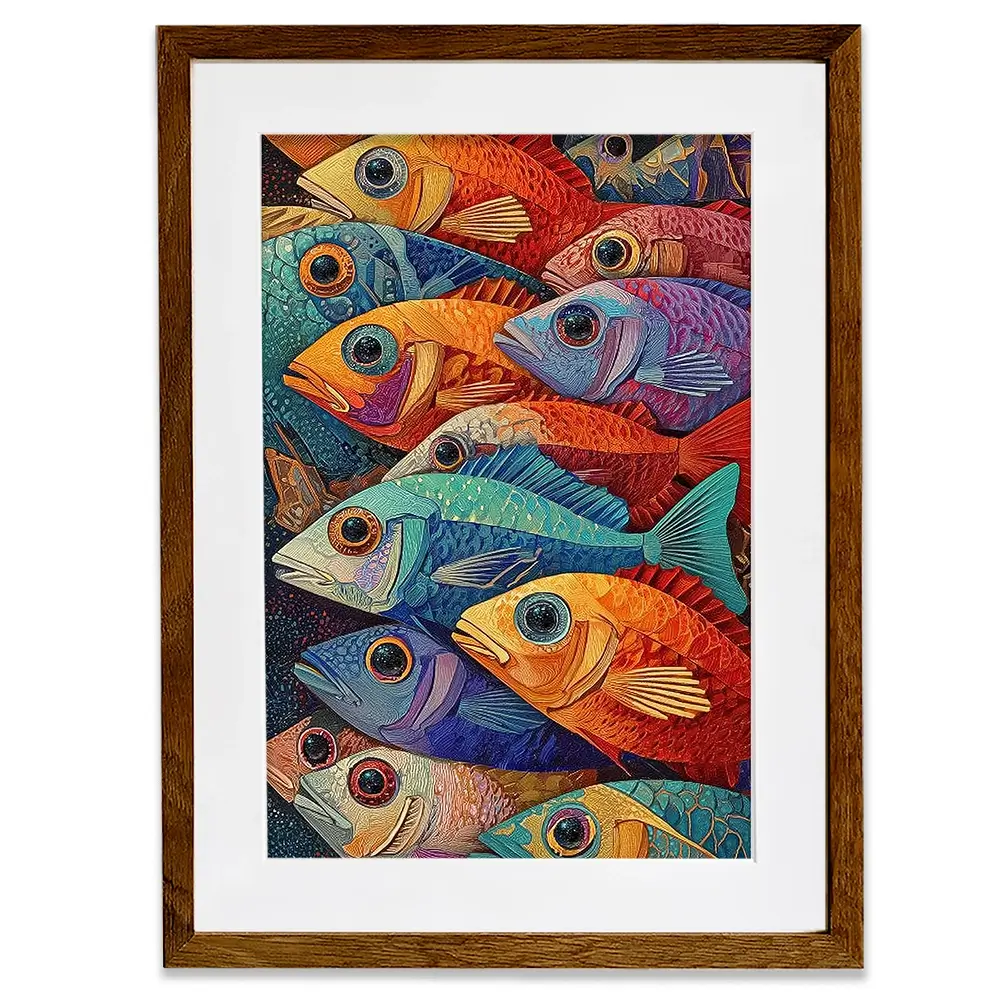 Bigeye Shoal Framed Art Print Bigeye Shoal Framed Art Print wall art product David Alexander Elder
