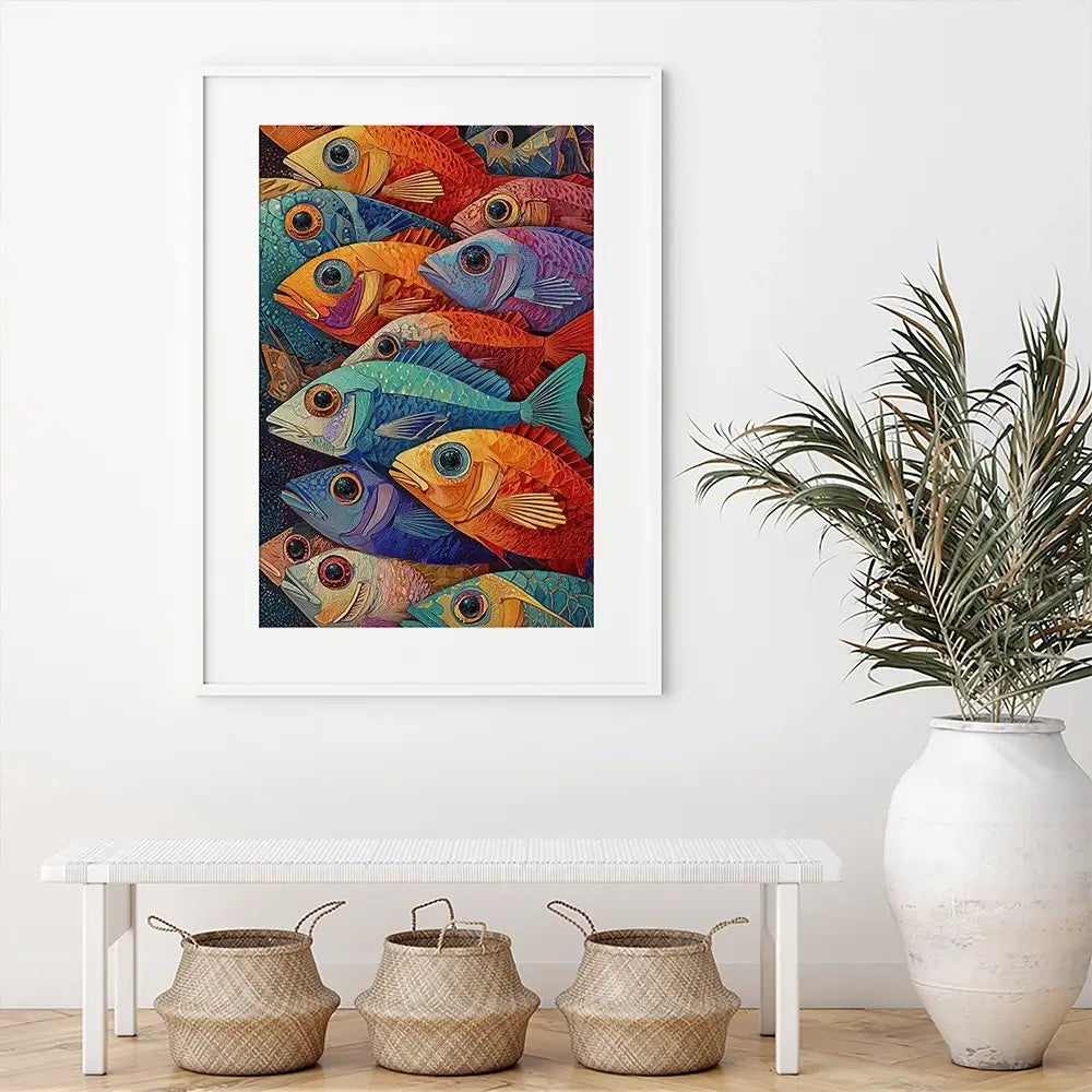 Bigeye Shoal Framed Art Print Bigeye Shoal Framed Art Print wall art product David Alexander Elder