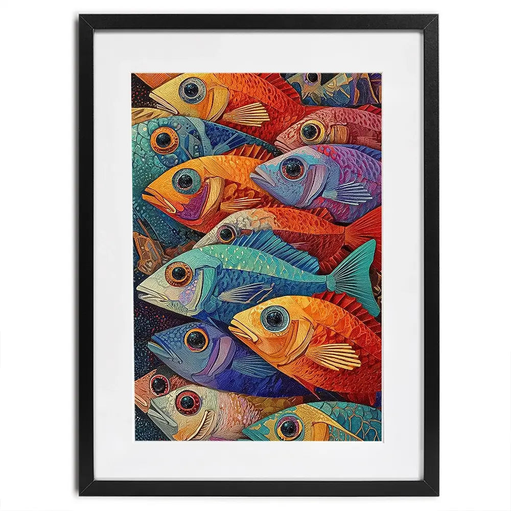 Bigeye Shoal Framed Art Print Bigeye Shoal Framed Art Print wall art product David Alexander Elder