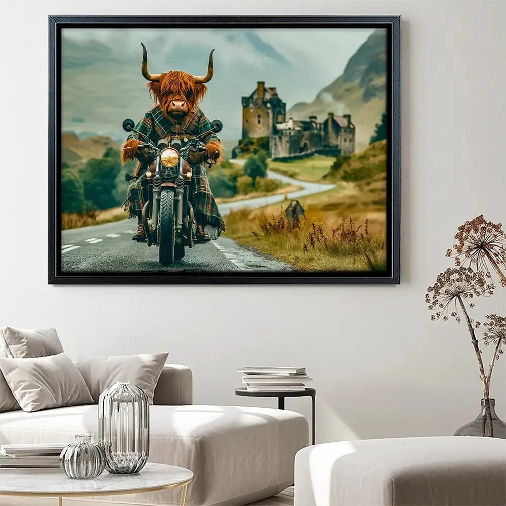 Biker Coo Canvas Print Biker Coo Canvas Print wall art product David Alexander Elder