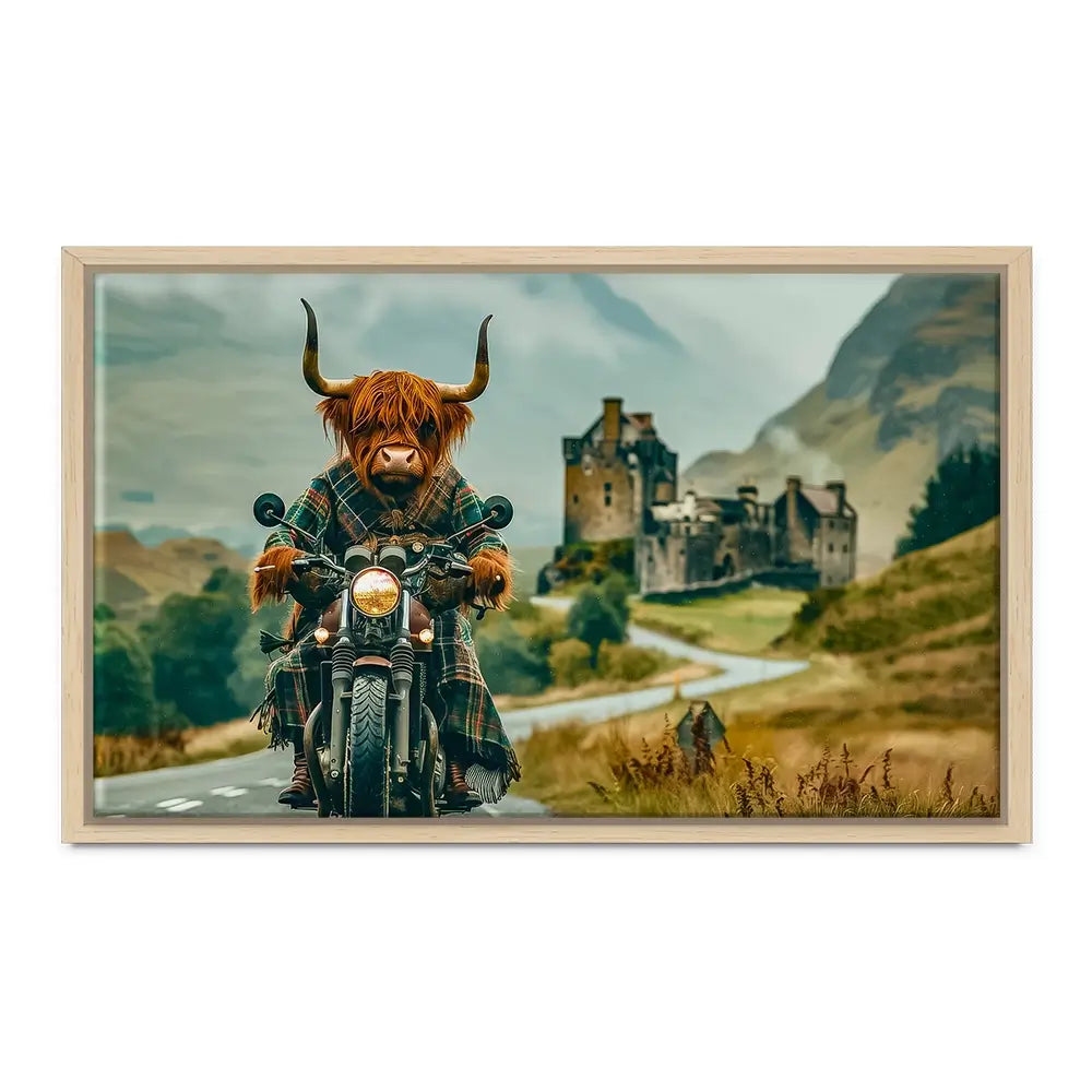 Biker Coo Oversized Canvas Print Biker Coo Oversized Canvas Print wall art product David Alexander Elder
