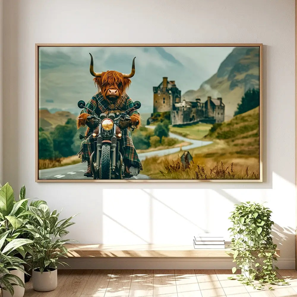 Biker Coo Oversized Canvas Print Biker Coo Oversized Canvas Print wall art product David Alexander Elder