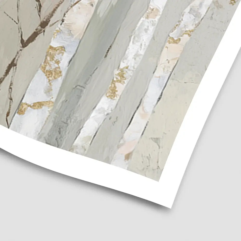 Birch Forest In Autumn Art Print Birch Forest In Autumn Art Print wall art product Chromatic Storm Studio