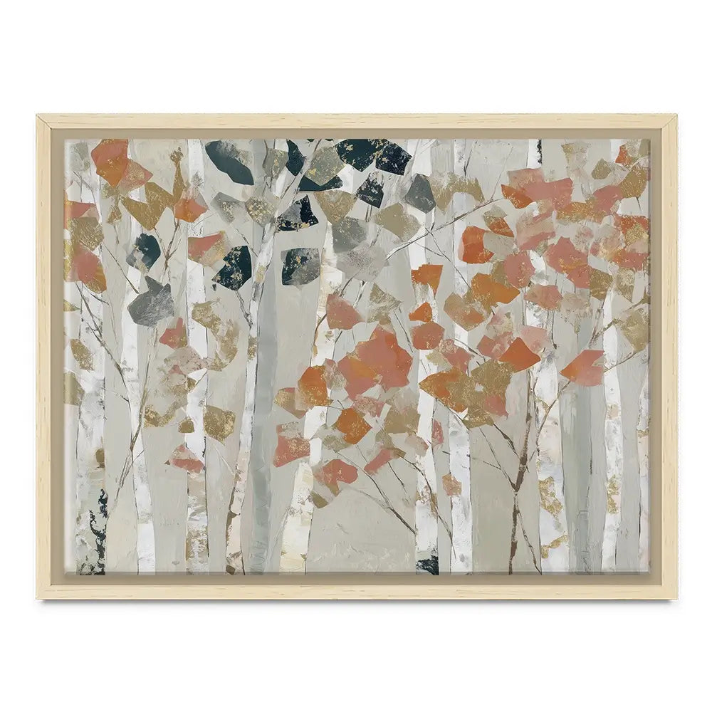 Birch Forest In Autumn Canvas Print Birch Forest In Autumn Canvas Print wall art product Chromatic Storm Studio