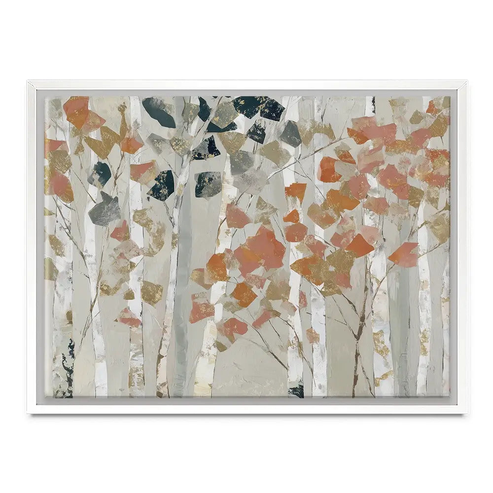 Birch Forest In Autumn Canvas Print Birch Forest In Autumn Canvas Print wall art product Chromatic Storm Studio