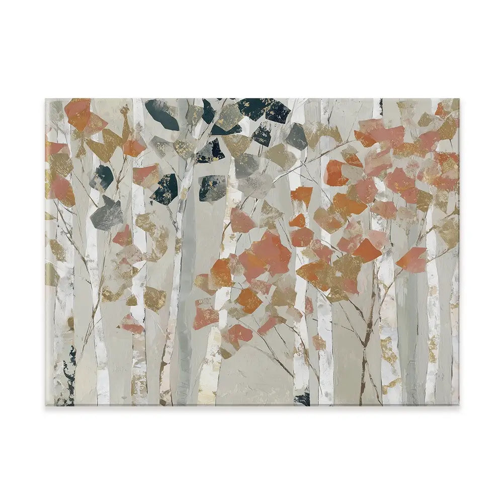 Birch Forest In Autumn Canvas Print Birch Forest In Autumn Canvas Print wall art product Chromatic Storm Studio