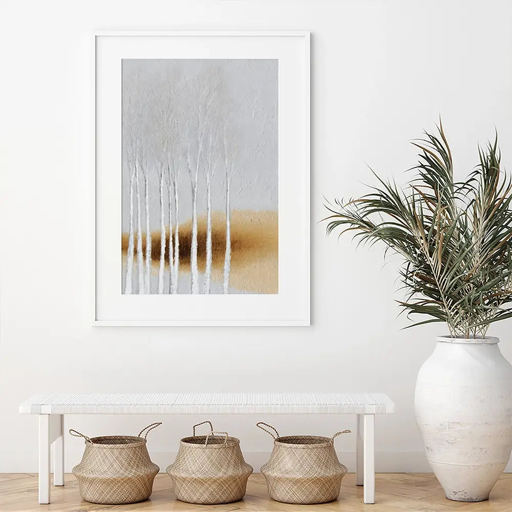 Birch Grove Framed Art Print Birch Grove Framed Art Print wall art product LSR Design Studio - Independent