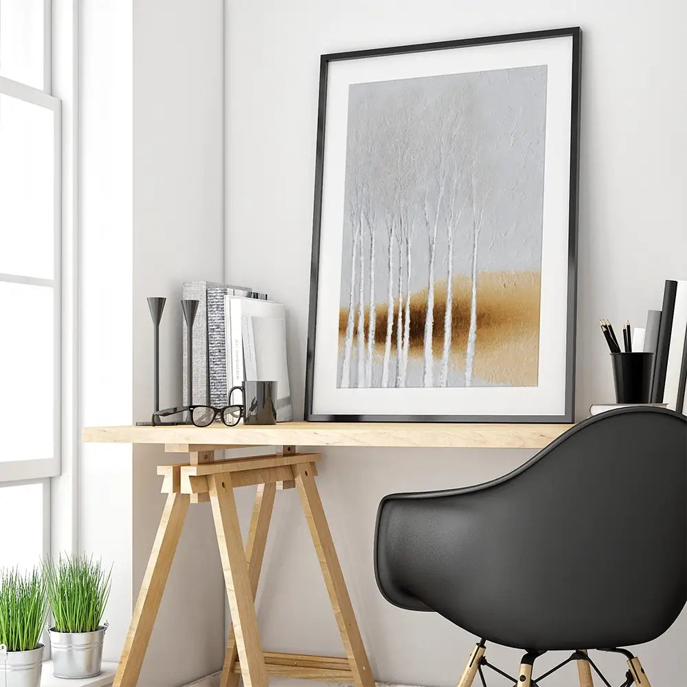 Birch Grove Framed Art Print Birch Grove Framed Art Print wall art product LSR Design Studio - Independent
