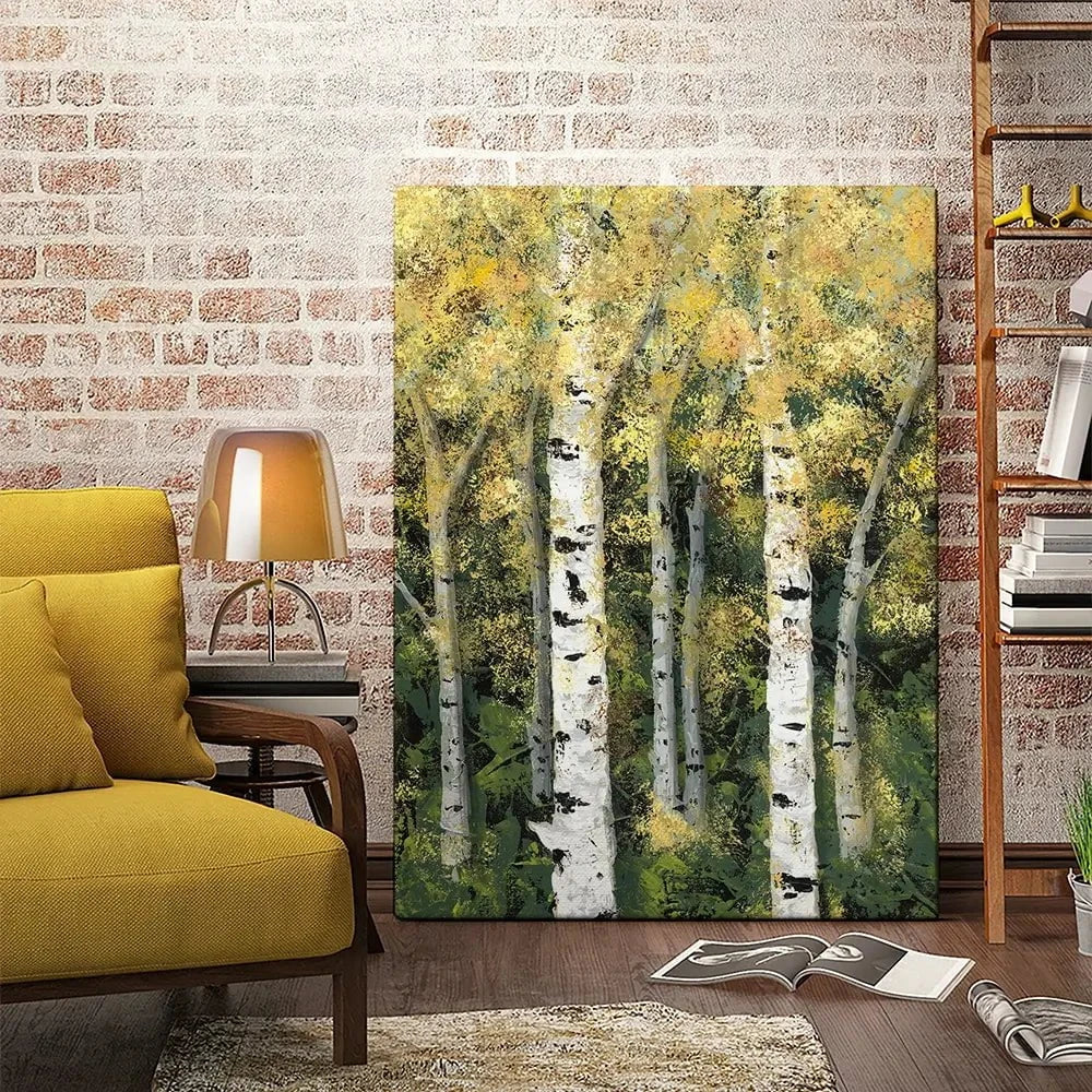 Birch Treeline Canvas Print Birch Treeline Canvas Print wall art product Jade Reynolds