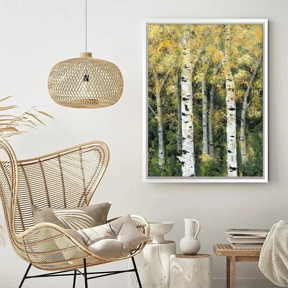 Birch Treeline Canvas Print Birch Treeline Canvas Print wall art product Jade Reynolds