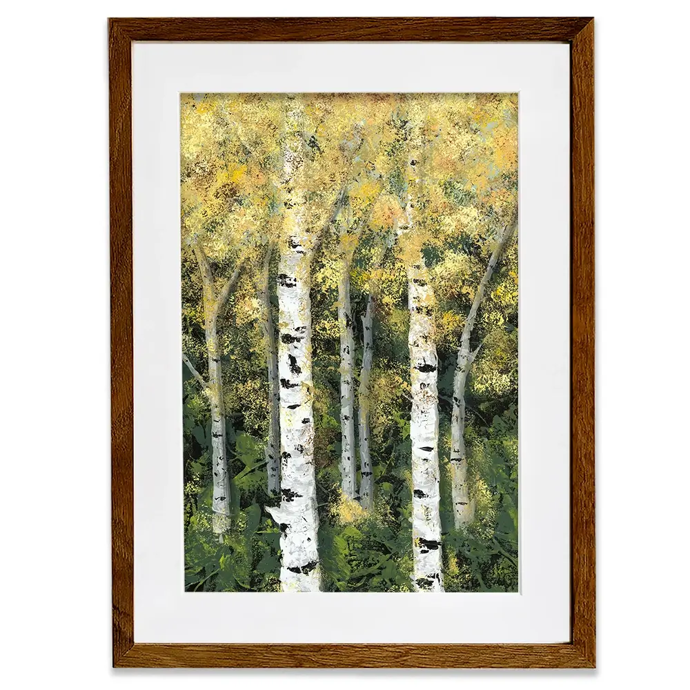Birch Treeline Framed Art Print Birch Treeline Framed Art Print wall art product Jade Reynolds