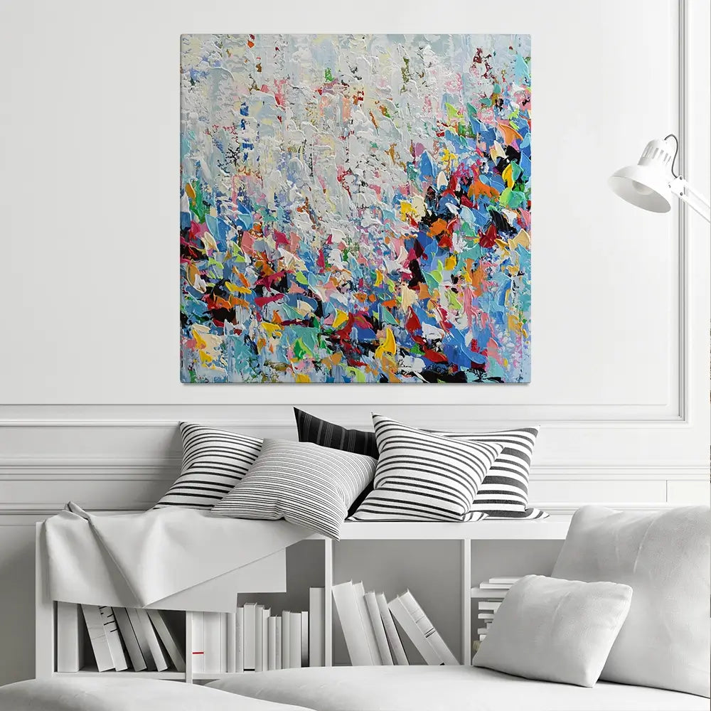 Bird Abstract Square Canvas Print Bird Abstract Square Canvas Print wall art product Olga Tkachyk