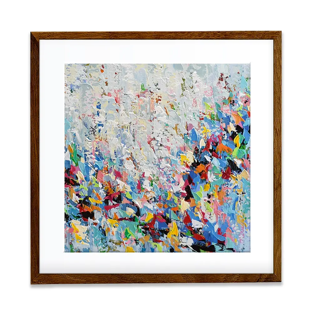 Bird Abstract Square Framed Art Print Bird Abstract Square Framed Art Print wall art product Olga Tkachyk