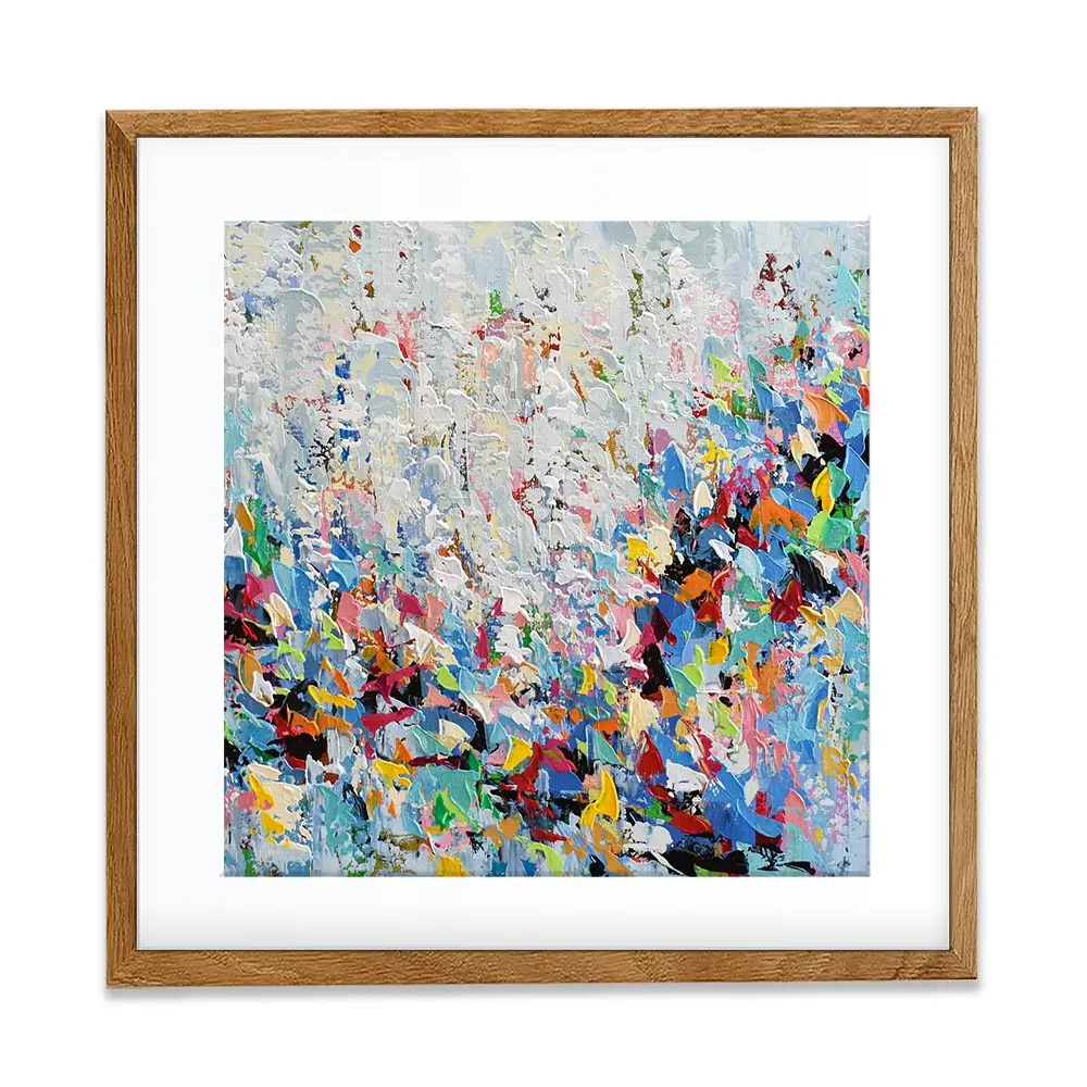 Bird Abstract Square Framed Art Print Bird Abstract Square Framed Art Print wall art product Olga Tkachyk