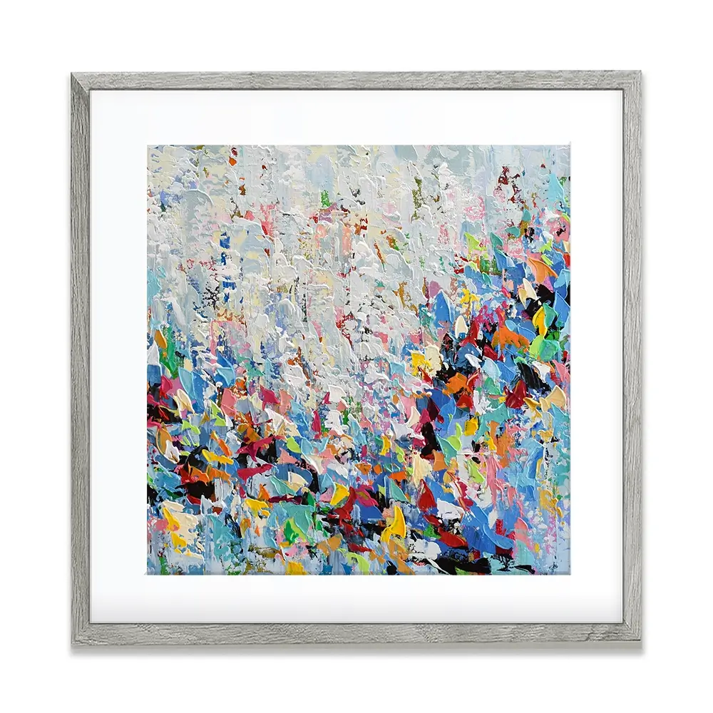 Bird Abstract Square Framed Art Print Bird Abstract Square Framed Art Print wall art product Olga Tkachyk