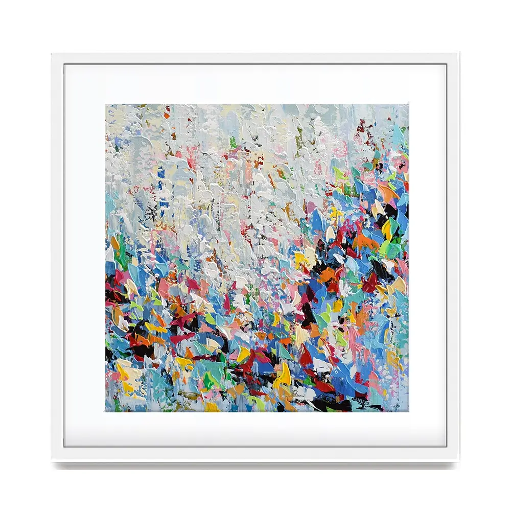 Bird Abstract Square Framed Art Print Bird Abstract Square Framed Art Print wall art product Olga Tkachyk