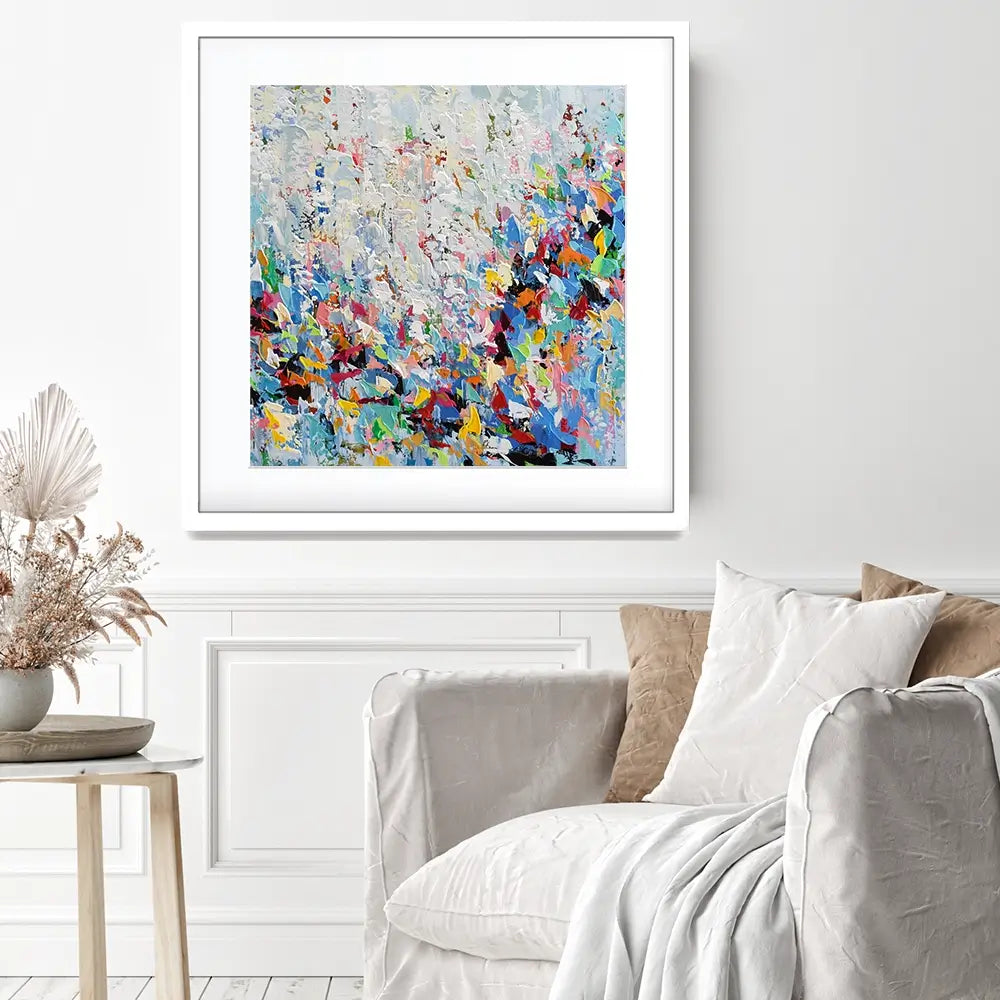 Bird Abstract Square Framed Art Print Bird Abstract Square Framed Art Print wall art product Olga Tkachyk