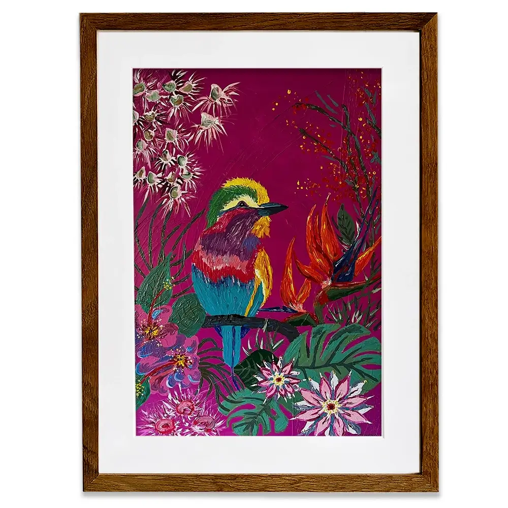Bird Of Paradise Framed Art Print Bird Of Paradise Framed Art Print wall art product Jo Mulligan