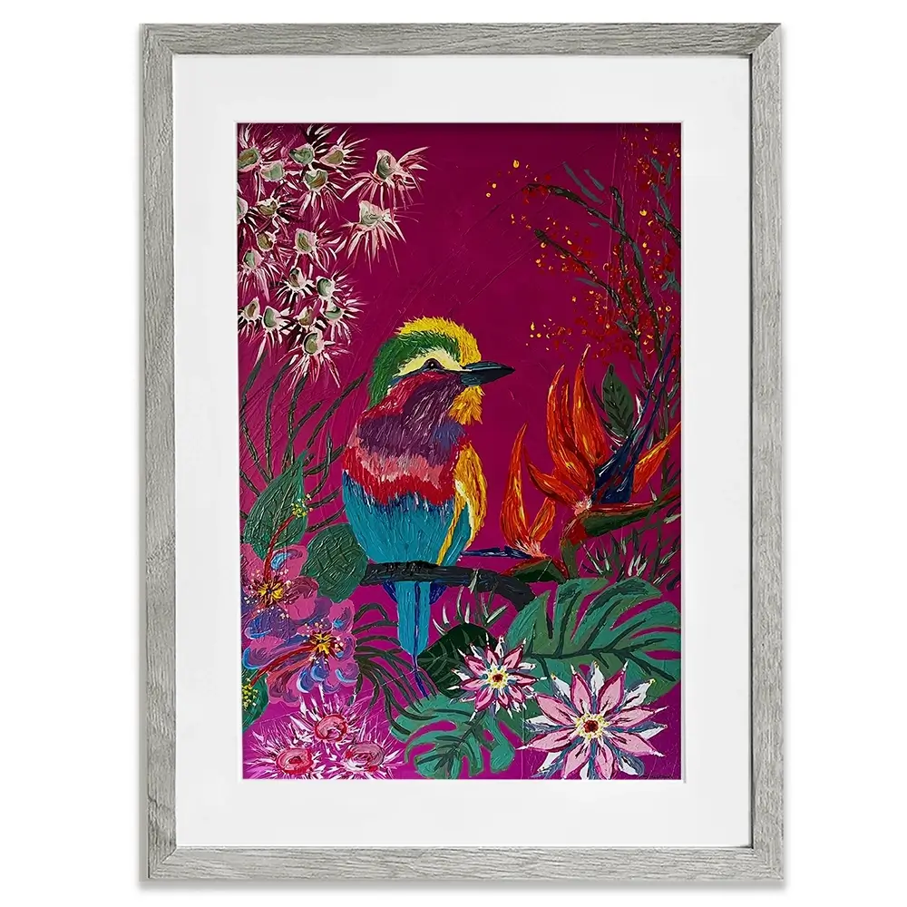 Bird Of Paradise Framed Art Print Bird Of Paradise Framed Art Print wall art product Jo Mulligan