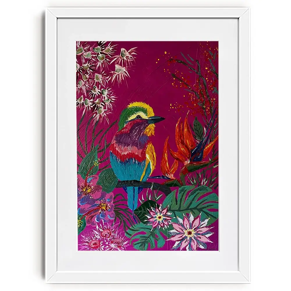Bird Of Paradise Framed Art Print Bird Of Paradise Framed Art Print wall art product Jo Mulligan