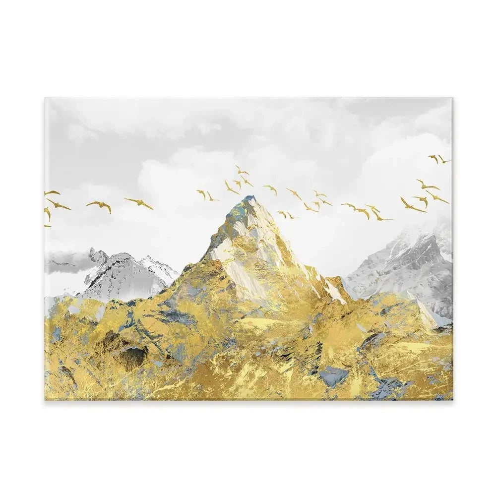 Birds And Peaks Canvas Print Birds And Peaks Canvas Print wall art product jesseyy / Shutterstock