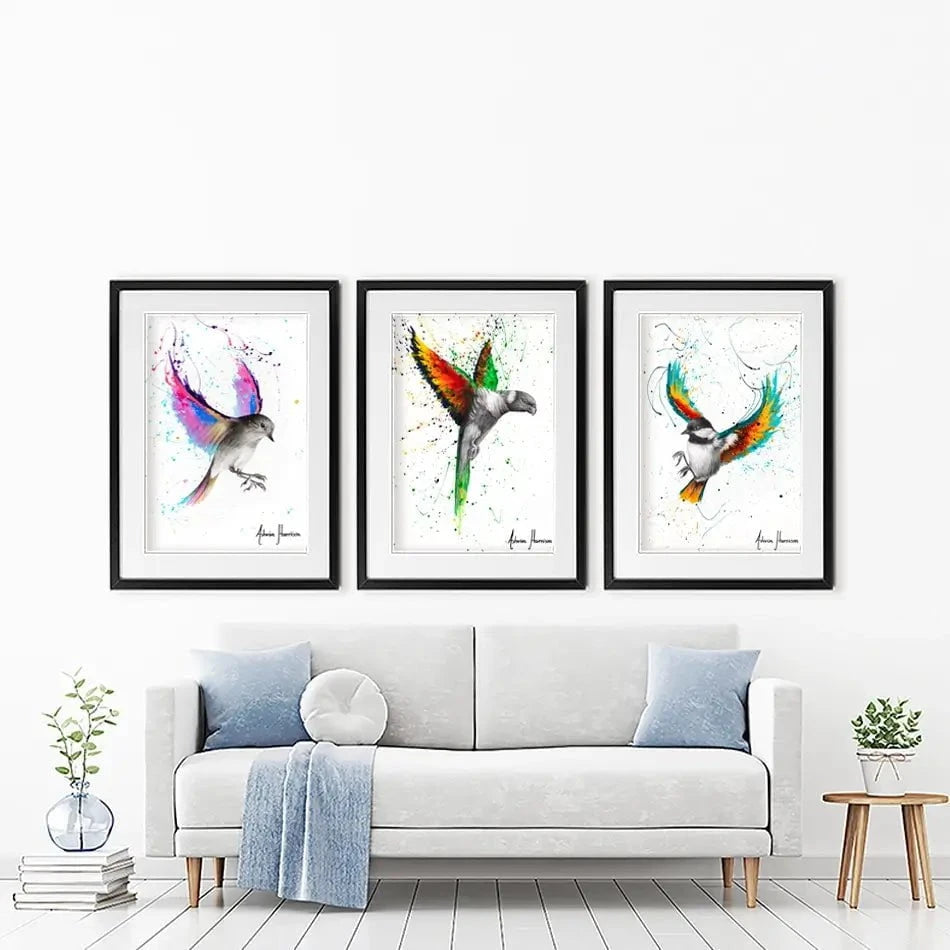 Birds Framed Art Print Trio Birds Framed Art Print Trio wall art product Ashvin Harrison