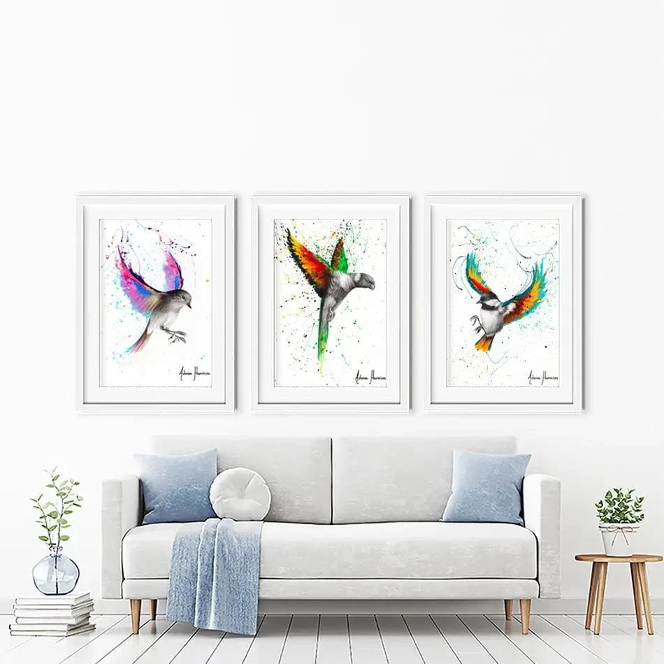 Birds Framed Art Print Trio Birds Framed Art Print Trio wall art product Ashvin Harrison