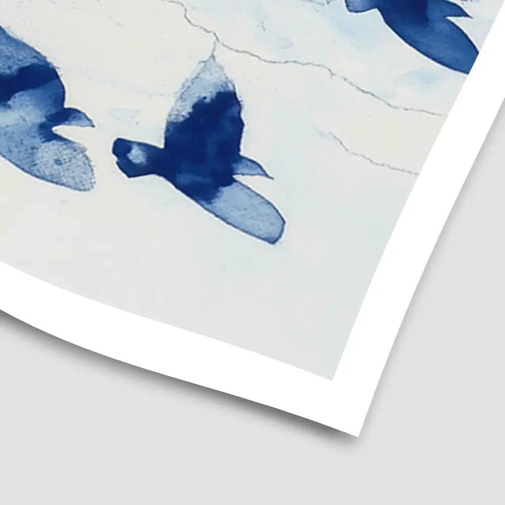Birds In Flight Art Print Birds In Flight Art Print wall art product Chromatic Storm Studio