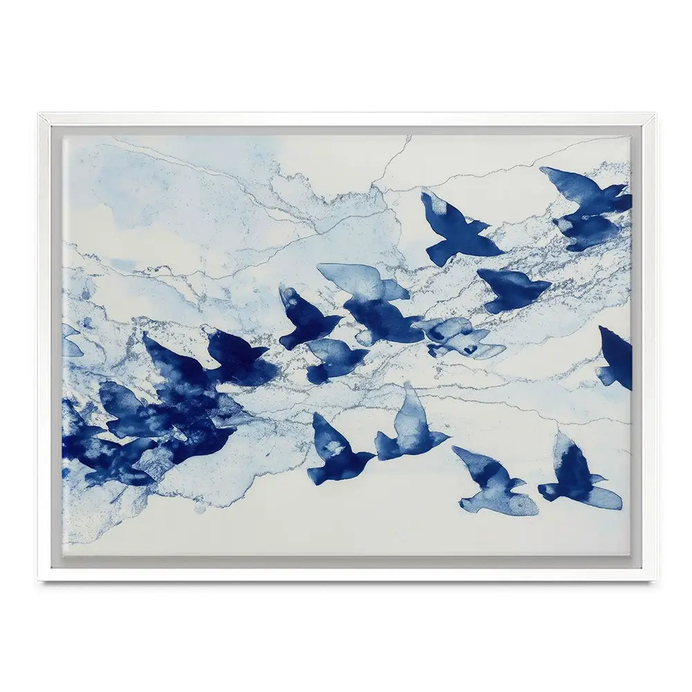 Birds In Flight Canvas Print Birds In Flight Canvas Print wall art product Chromatic Storm Studio