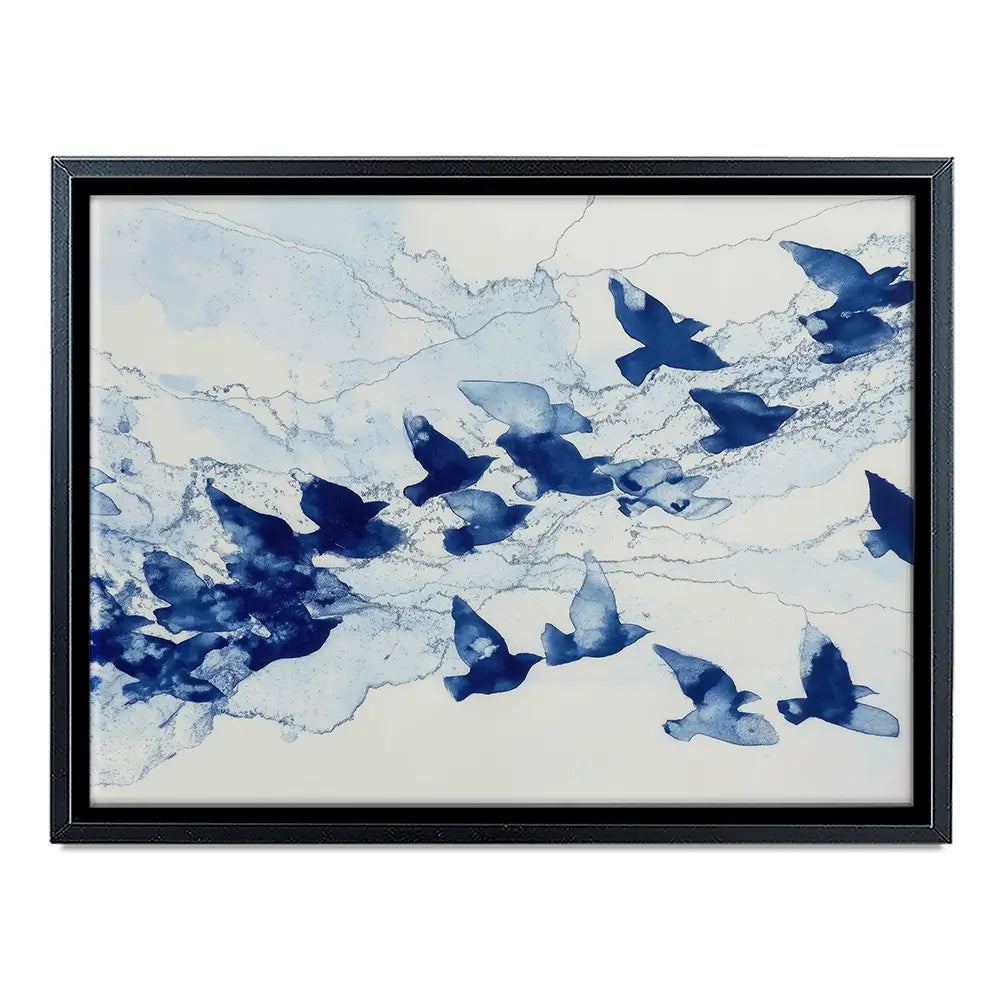 Birds In Flight Canvas Print Birds In Flight Canvas Print wall art product Chromatic Storm Studio
