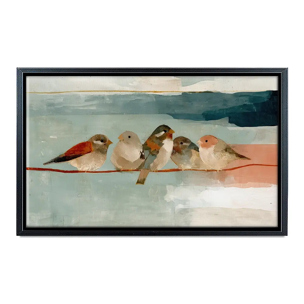 Birds On A Wire Canvas Print Birds On A Wire Canvas Print wall art product Chromatic Storm Studio