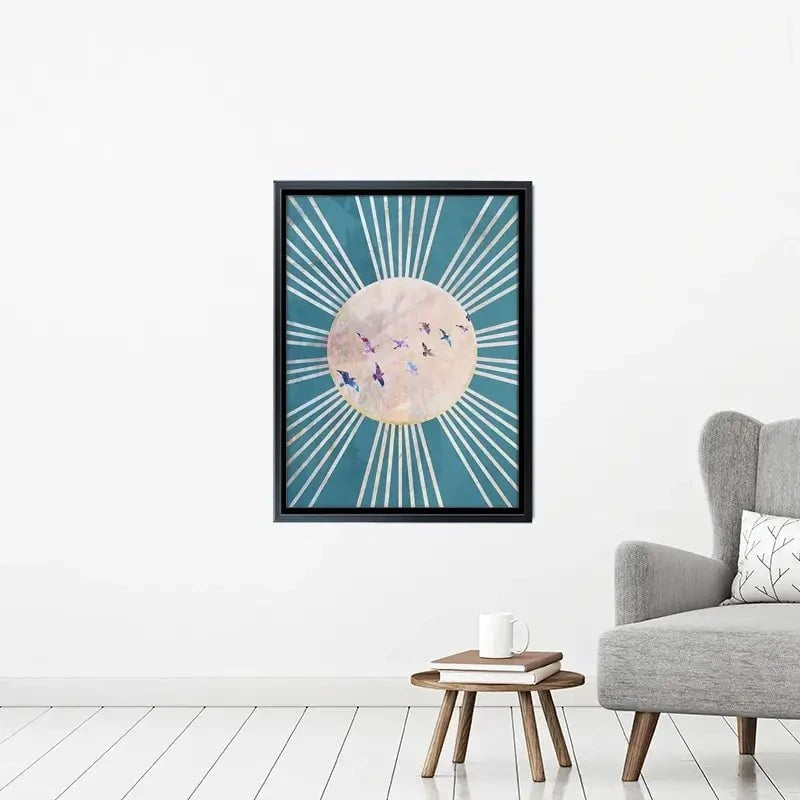 Birds Sun Boho Canvas Print Birds Sun Boho Canvas Print wall art product Sarah Manovski