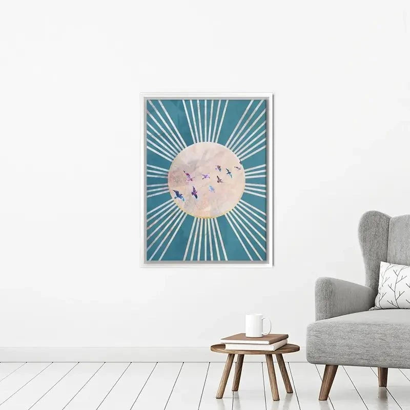 Birds Sun Boho Canvas Print Birds Sun Boho Canvas Print wall art product Sarah Manovski