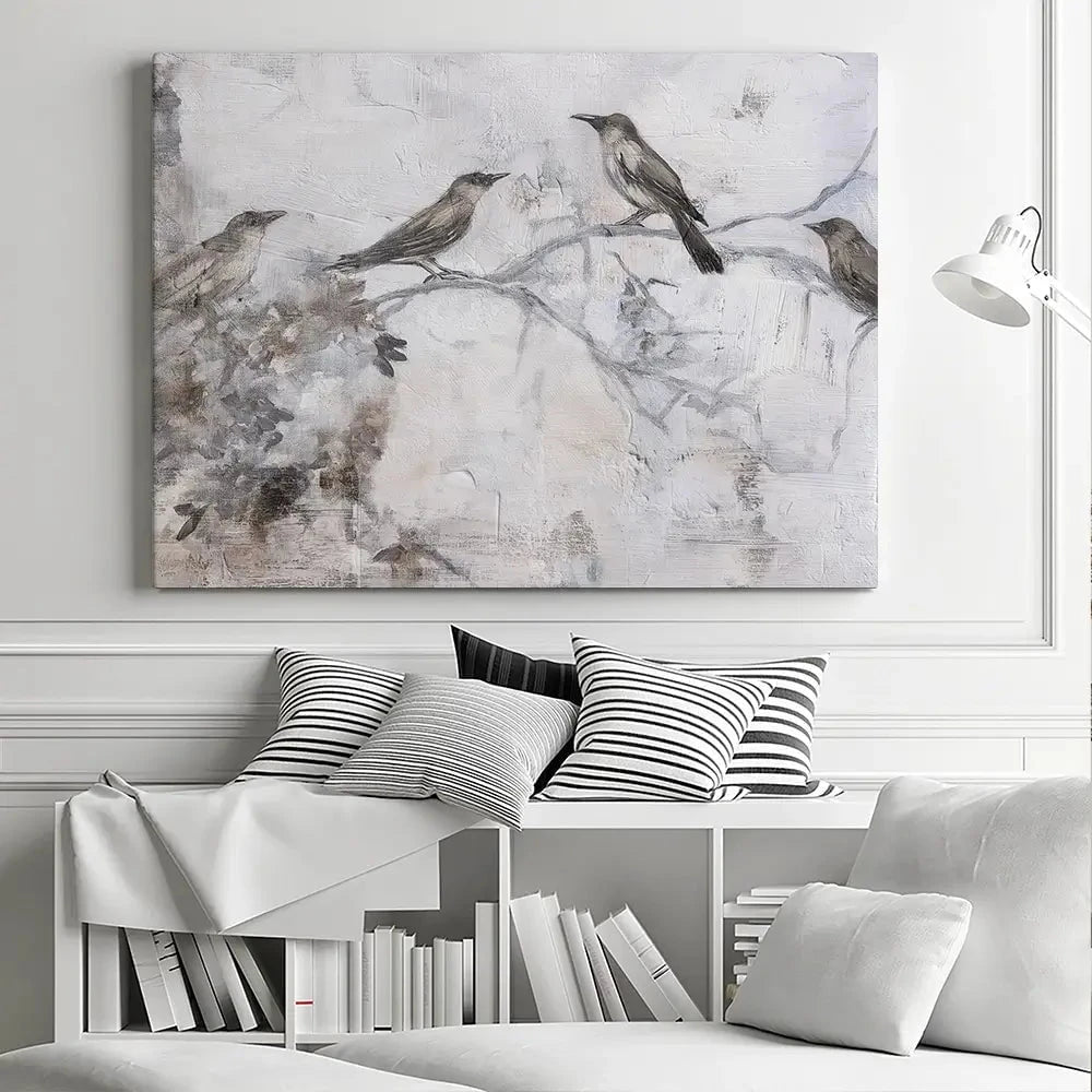 Birdsong In Abstract Canvas Print Birdsong In Abstract Canvas Print wall art product Svetlana Aleynikova